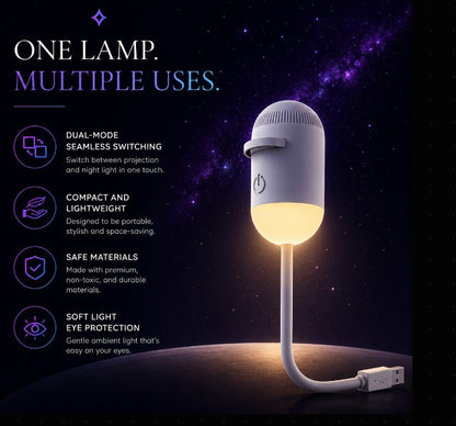 12 in 1 -Mini Galaxy Star Projector Night Lamp